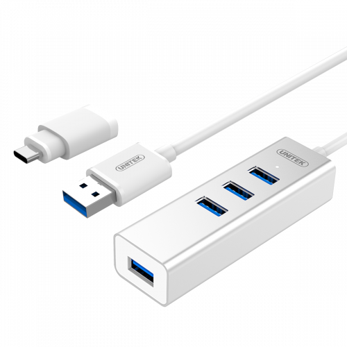 USB Type C 4口鋁合金集線器									